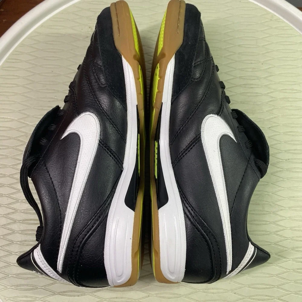 Nike Tiempo Mystic 3‎ IC Mens Black&White Soccer Sneakers Shoes Cleats Sz.6 NWB